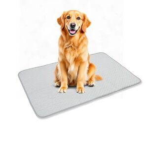 Dog Cooling Mat Durable Machine Washable Pets Cool Pad, Large, Grey